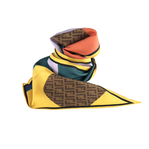 Fabricante de bufanda flaca de sarga de pañuelo de seda de morera impresa vintage personalizada