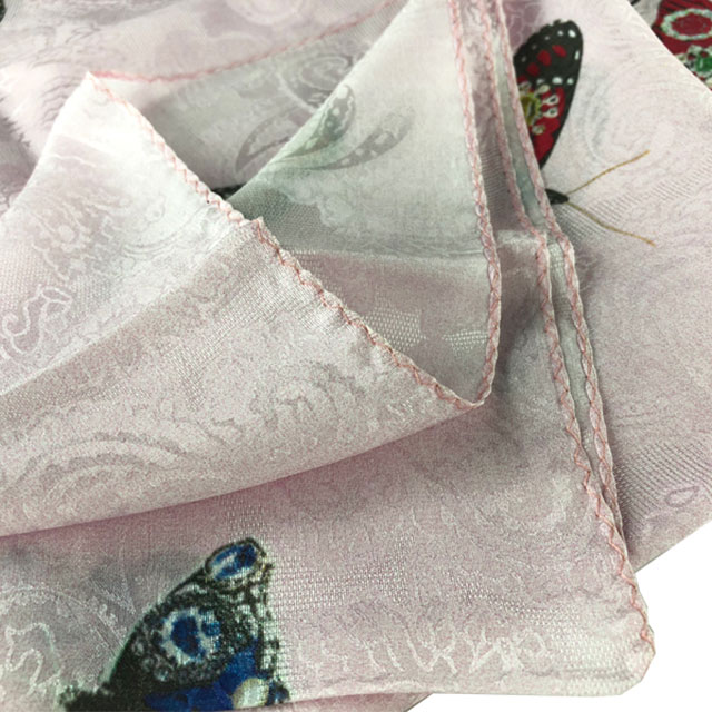 Mantón floral impreso personalizado al por mayor del jacquard de seda