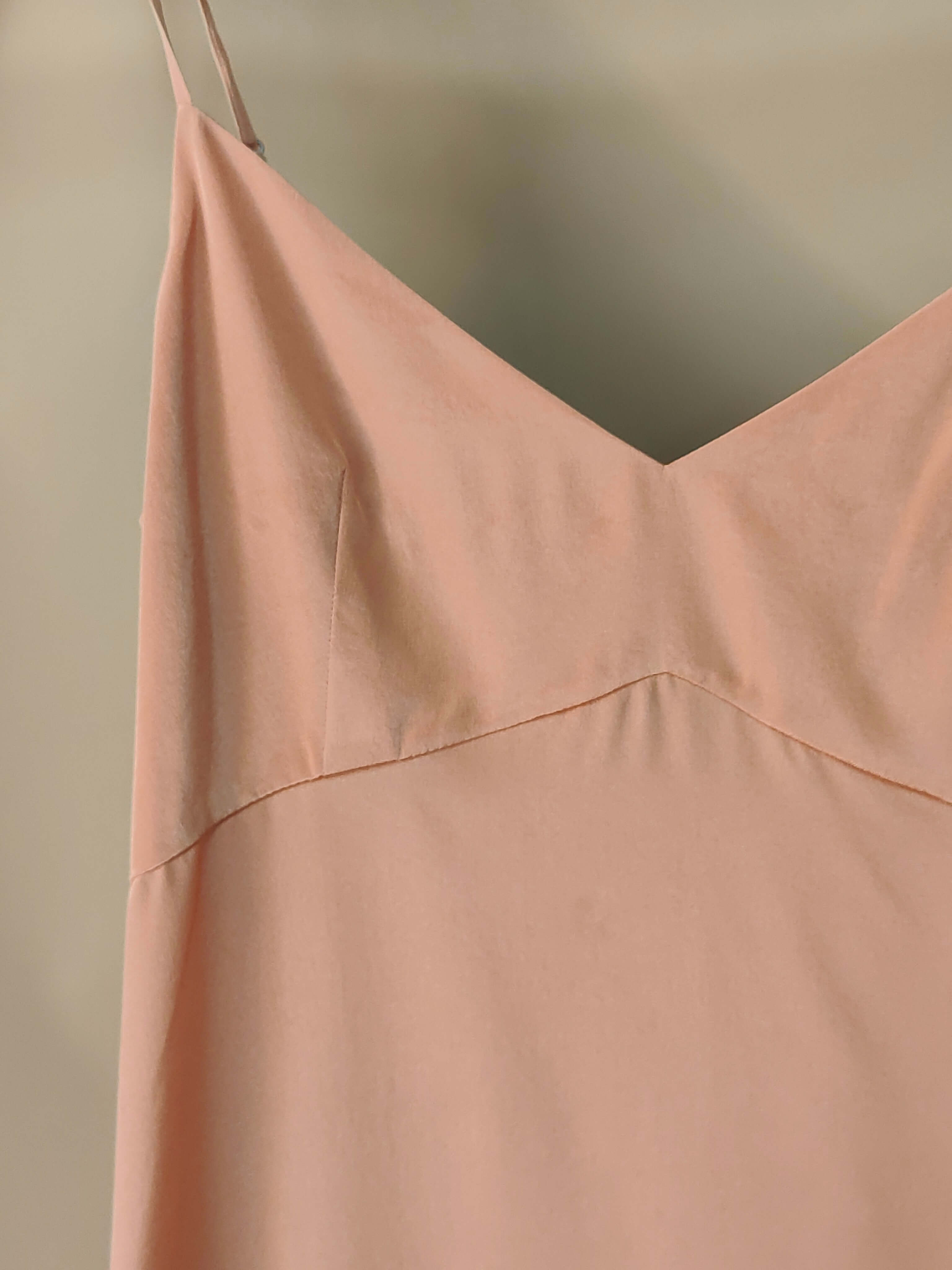 Mini vestido SIip de satén de seda con estampado personalizado en naranja para mujeres a granel