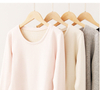 Conjunto de ropa interior térmica cálida gris para mujer al por mayor para el invierno