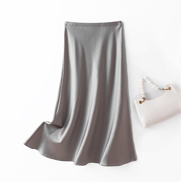 Diseño de falda de seda personalizada