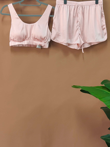 Boxers de seda lavable rosa personalizados para mujer al por mayor